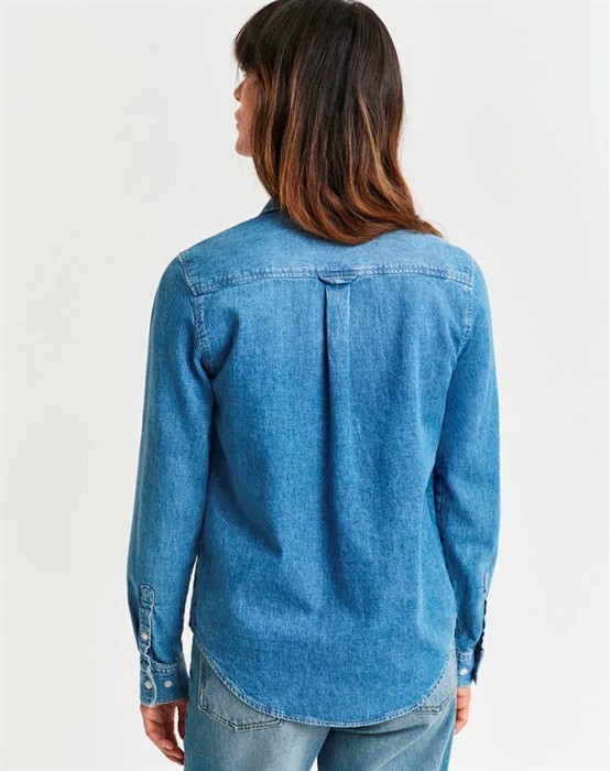 Reg Denim Skjorte - Semi Light Blue